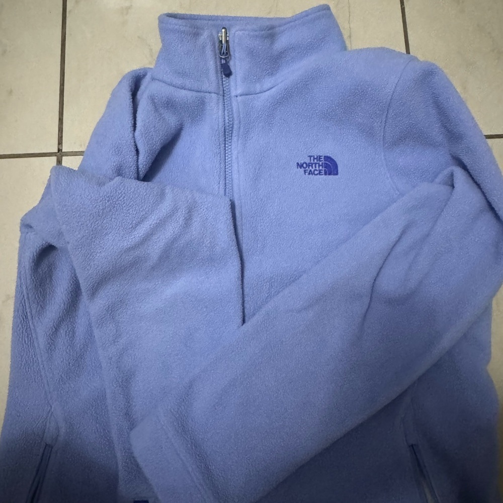 The North Face Women's Blue Fleece Hoodie - Picture 4 of 5